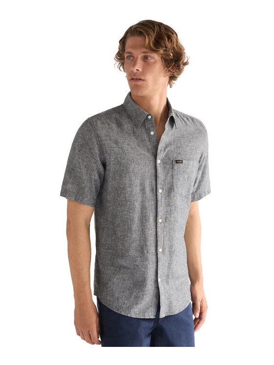 Wrangler Wrangler Koszula 112378044 Niebieski Regular Fit