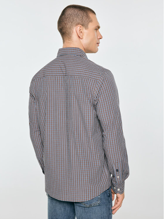 BIG STAR BIG STAR Koszula GIBKOR Bordowy Basic Fit