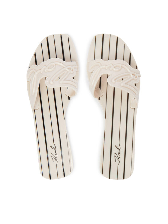 KARL LAGERFELD KARL LAGERFELD Ciabatte Jelly KL80008C Bianco