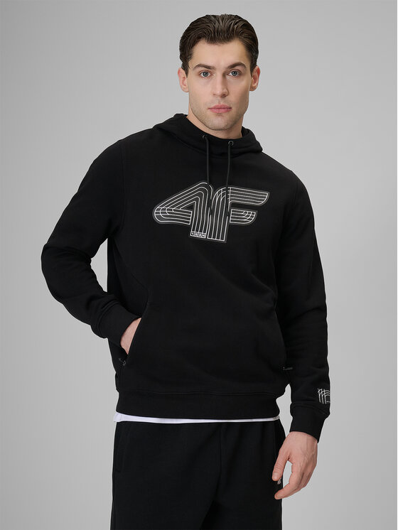 4F 4F Bluza COMMERCIAL 3 Czarny Regular Fit