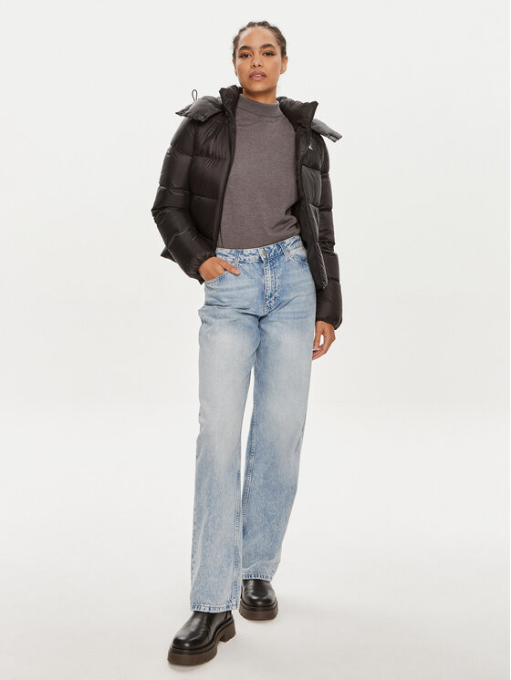 Calvin Klein Jeans Calvin Klein Jeans Μπουφάν πουπουλένιο J20J223571 Μαύρο Regular Fit