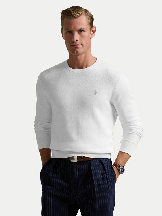 Polo Ralph Lauren Pulover 710918163504 Alb Regular Fit