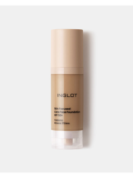 INGLOT INGLOT SPF 50+ Skin Focused Pielęgnacyjny Podkład Warm Olive 313