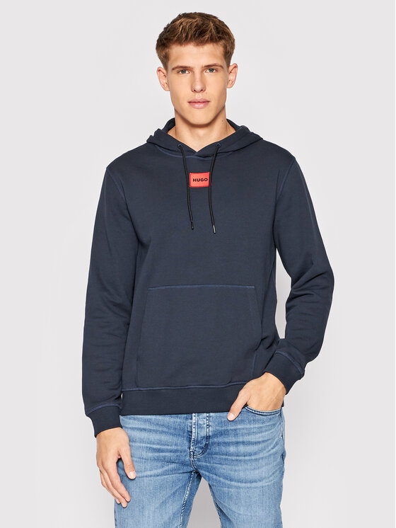 HUGO Hugo Pulóver Daratschi214 50458700 Sötétkék Regular Fit