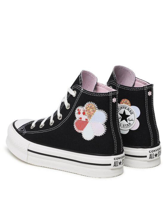 Converse Converse Tenisice Chuck Taylor All Star Eva Lift Hi A05166C Crna