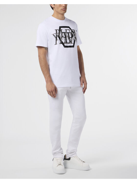 PHILIPP PLEIN PHILIPP PLEIN Tričko 29030 Biela Regular Fit