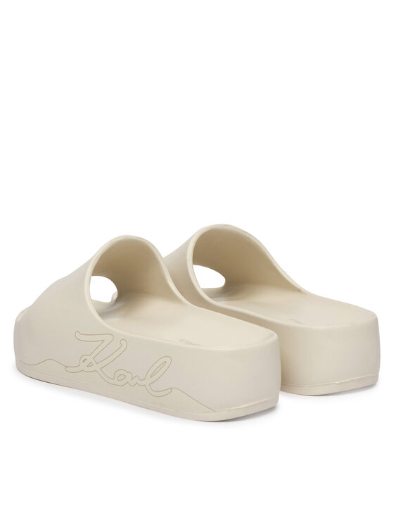 KARL LAGERFELD KARL LAGERFELD Şlapi Kobo II KL86048F Écru