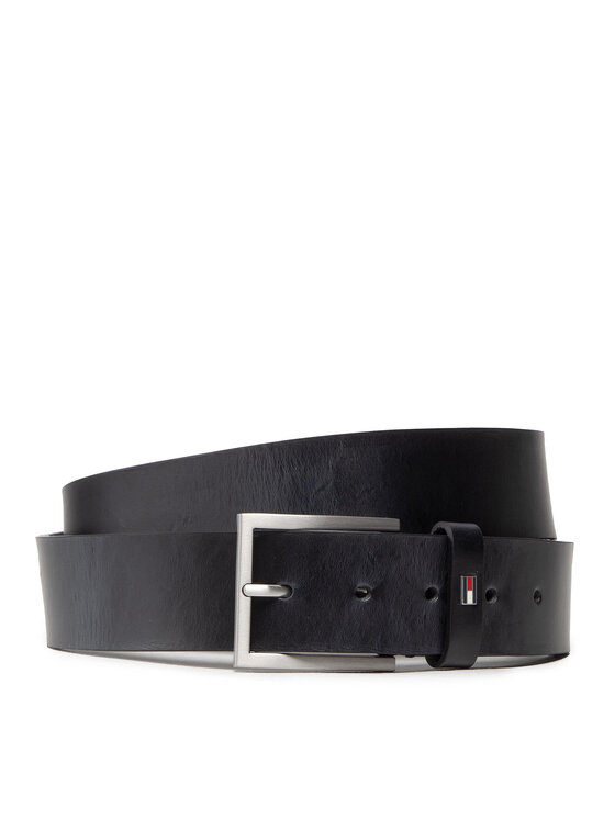 Tommy Hilfiger Cintura da uomo Hampton 4.0 AM0AM08361 Nero, taglia : 80