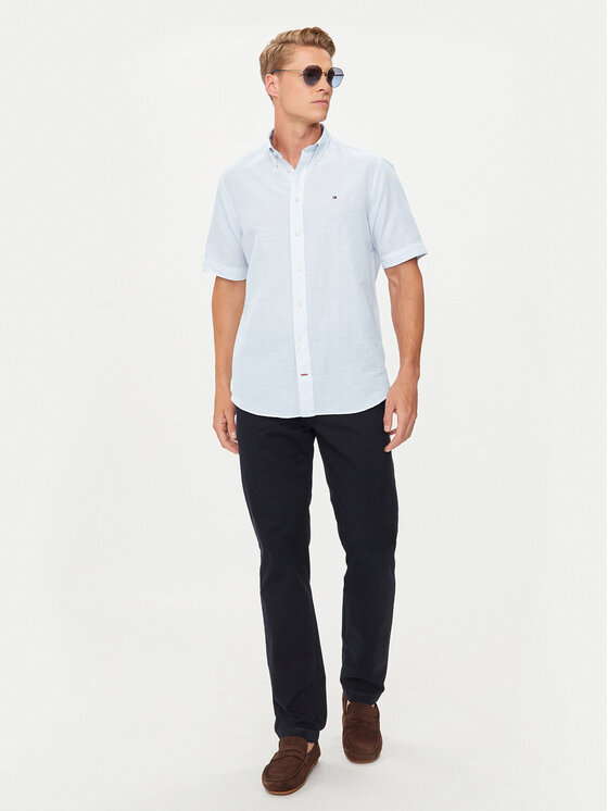 Tommy Hilfiger Tommy Hilfiger Hemd MW0MW35323 Himmelblau Regular Fit