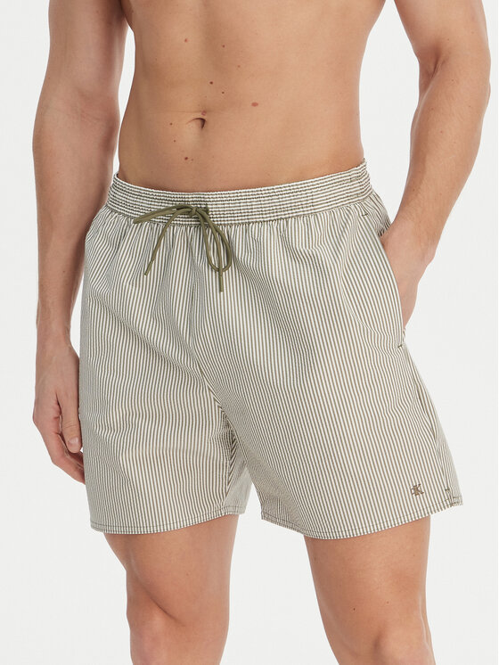 Calvin Klein Swimwear Calvin Klein Swimwear Plavecké šortky LV00N61040 Zelená