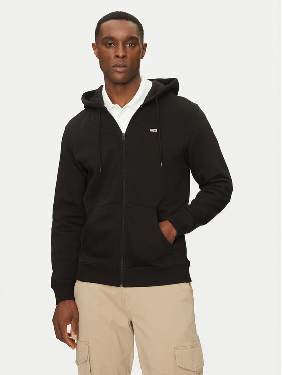 Tommy Jeans Tommy Jeans Bluză DM0DM20743 Negru Regular Fit