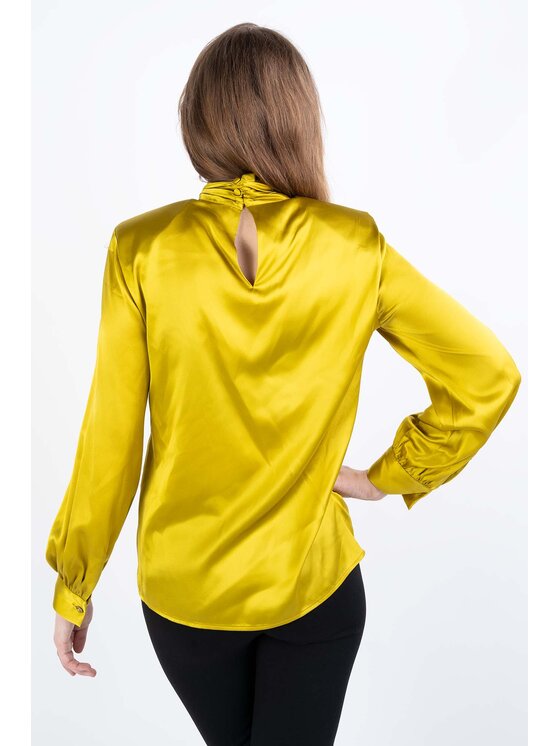 PINKO Pinko Bluzka BABI Zielony Regular Fit