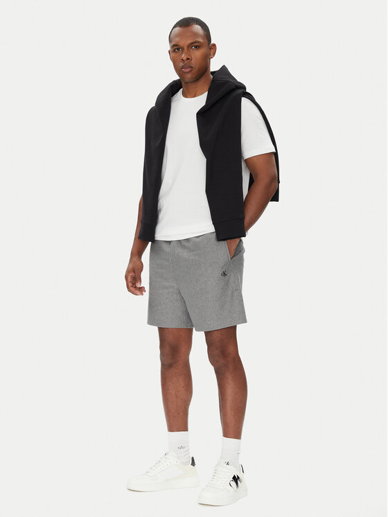 Calvin Klein Jeans Calvin Klein Jeans Športne kratke hlače Premium Terry LV04RC280G Siva Regular Fit