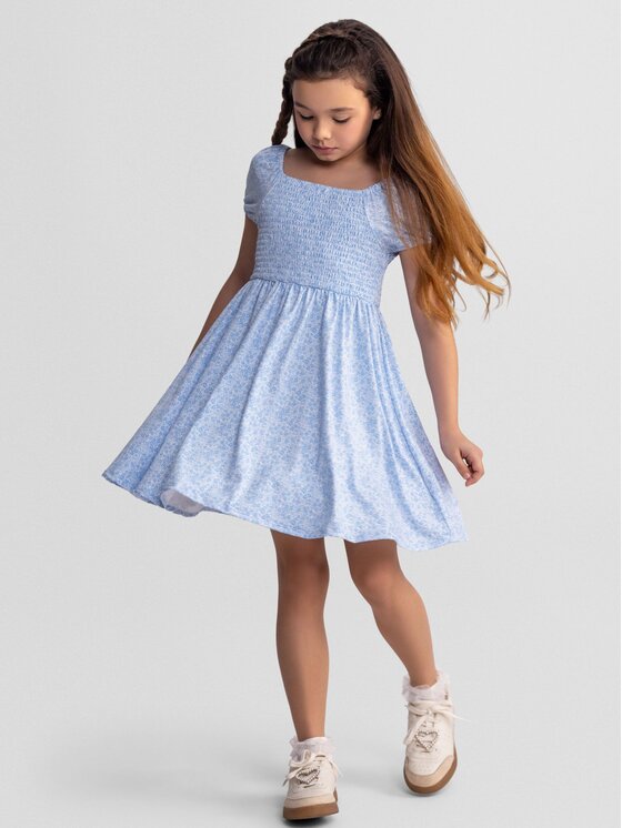 minoti minoti Sukienka codzienna 30DRESS166 Błękitny Regular Fit