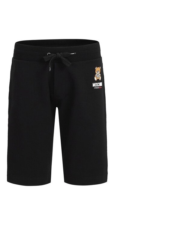 MOSCHINO MOSCHINO Szorty materiałowe A4325 8102 Czarny Regular Fit