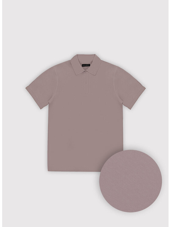 Pako Lorente Pako Lorente Polo P26SF-TX-017 Fioletowy Classic Fit