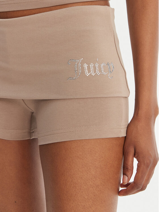 Juicy Couture Juicy Couture Pantaloncini sportivi Roll Down JCWHS126307 Beige Slim Fit