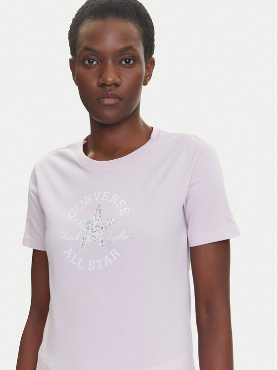 Converse Converse T-Shirt Floral Chuck Taylor 10027751-A03 Ροζ Regular Fit