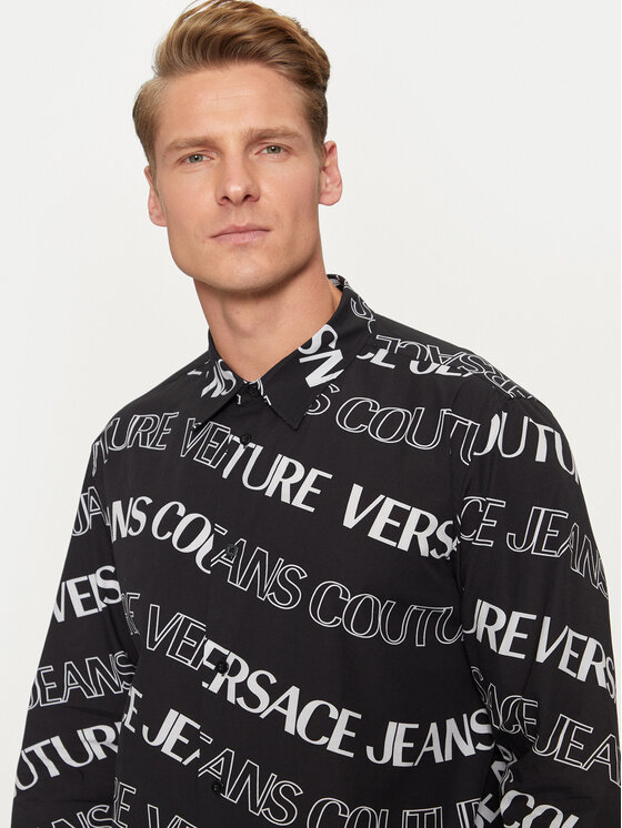 Versace Jeans Couture Versace Jeans Couture Košulja 76GAL2R0 Crna Regular Fit