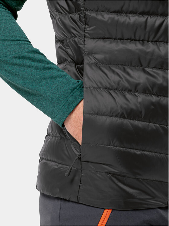 Jack Wolfskin Jack Wolfskin Kamizelka Pilvi 1207711 Czarny Regular Fit