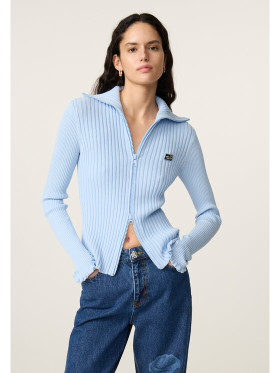 Fabienne Chapot Fabienne Chapot Kardigan 6992-1850-173 Niebieski jasny Regular Fit
