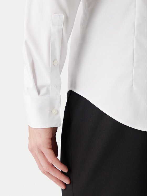 Calvin Klein Calvin Klein Košeľa LV019EU090 Biela Slim Fit