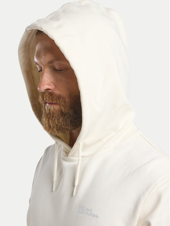 Jack Wolfskin Jack Wolfskin Džemperis Essential A63872 Écru Regular Fit