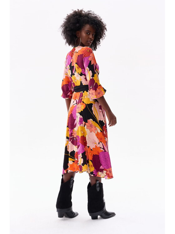 blue shadow Vestito Beatrice Multicolore Regular Fit