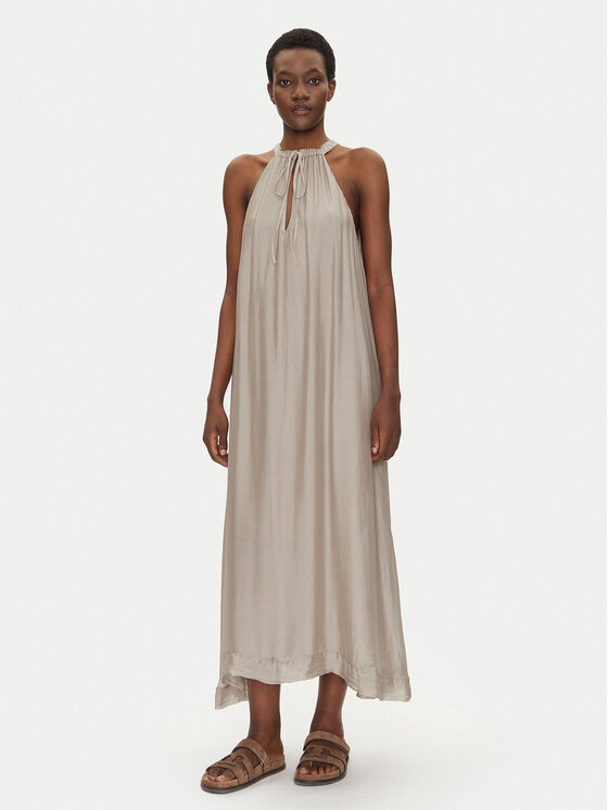 Bomboogie Bomboogie Φόρεμα καλοκαιρινό AW8993TSET5 Μπεζ Relaxed Fit