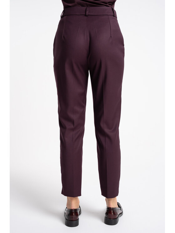 CLICK CLICK Spodnie materiałowe 30-357 Fioletowy Slim Fit