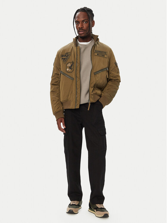 Aeronautica Militare Aeronautica Militare Μπόμπερ μπουφάν 262AB3077UCT04361 Χακί Regular Fit