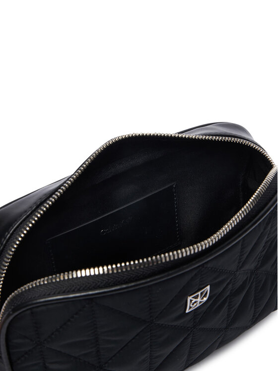 Calvin Klein Calvin Klein Дамска чанта Emblem Aop Jacquard Bucket LV04F3648G Черен