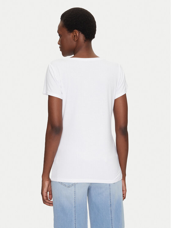 Liu Jo Beachwear Liu Jo Beachwear T-Shirt VA5156 JS360 Biały Regular Fit