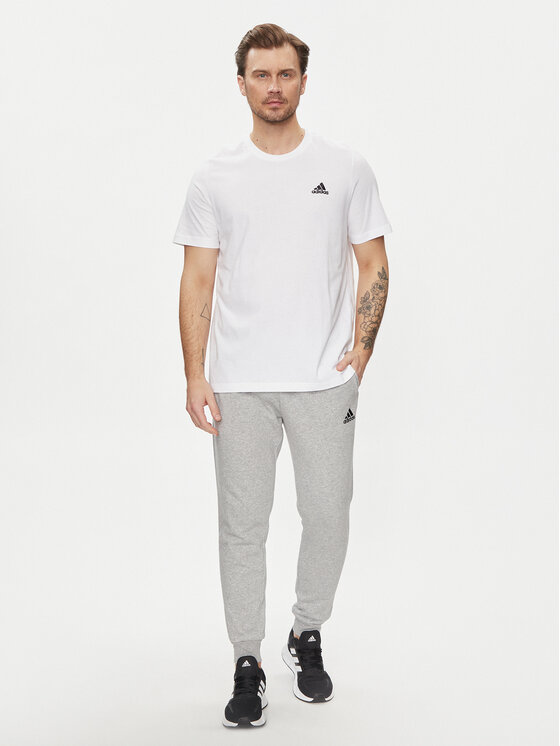 adidas adidas Tričko Essentials Single Jersey Embroidered Small Logo T-Shirt IC9286 Biela Regular Fit