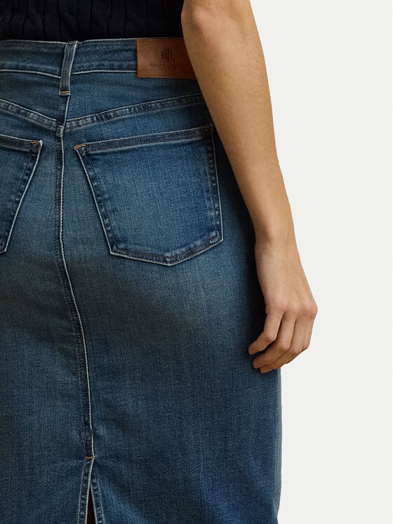 LAUREN RALPH LAUREN LAUREN RALPH LAUREN Jeans krilo 200817846001 Mornarsko modra Straight Fit