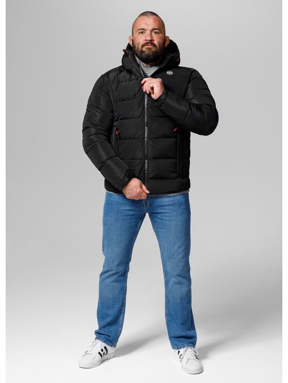 PITBULL PITBULL Kurtka zimowa męska z kapturem Airway V XL Czarny Regular Fit