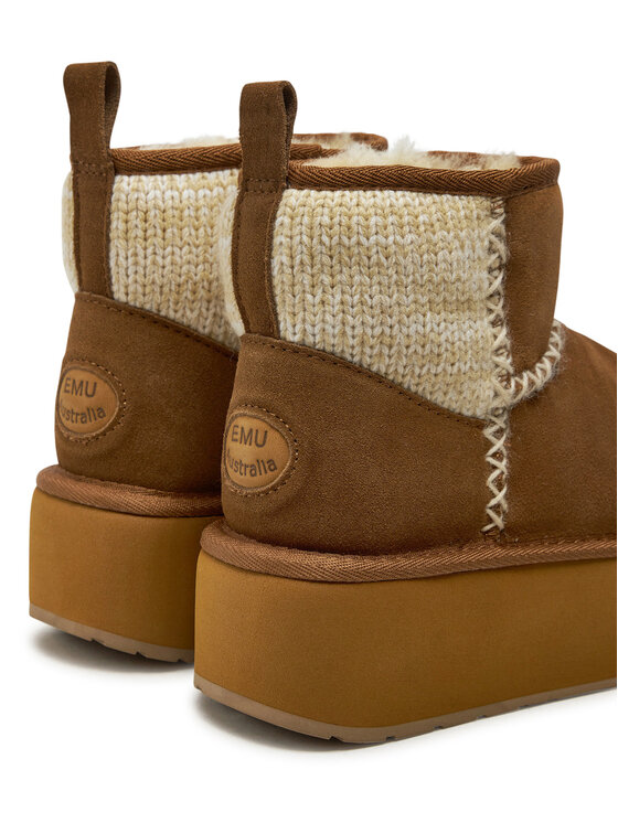 EMU Australia EMU Australia Stivali da neve Stinger Knit Flatform W13143 Beige
