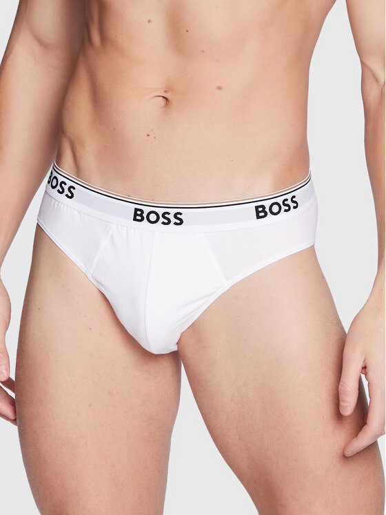 BOSS Boss Set od 3 para muških slip gaća Power 50475273 Bijela