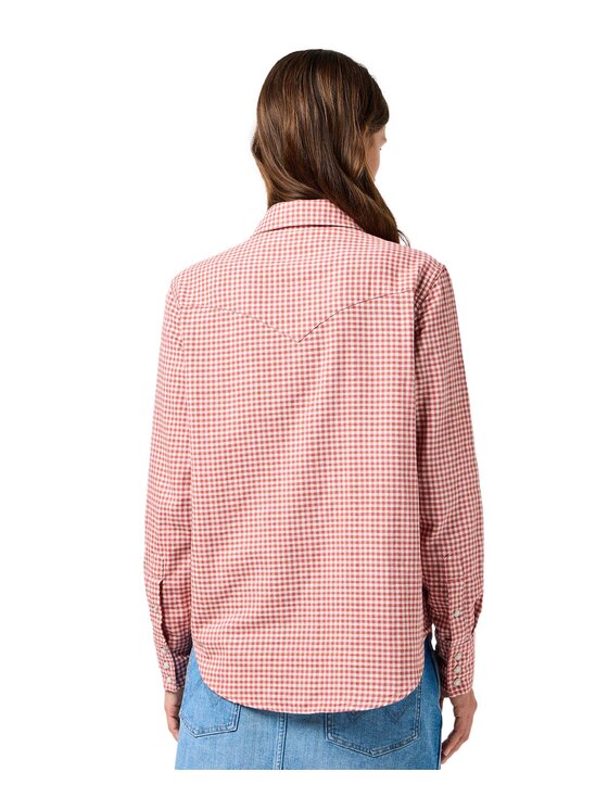 Wrangler Wrangler Koszula 112362534 Czerwony Regular Fit