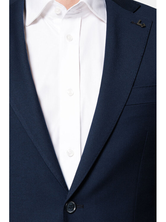 Lancerto Lancerto Garnitur Stavanger GA073222000005 Granatowy Slim Fit