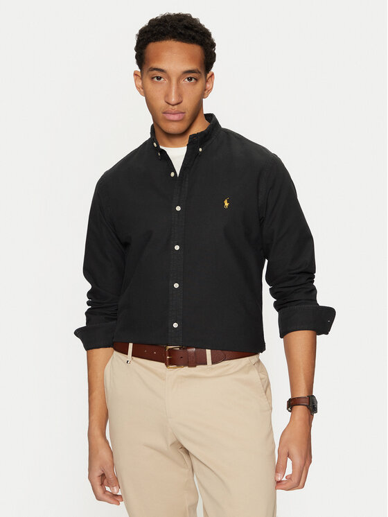 Polo Ralph Lauren Polo Ralph Lauren Marškiniai 710767828001 Juoda Slim Fit