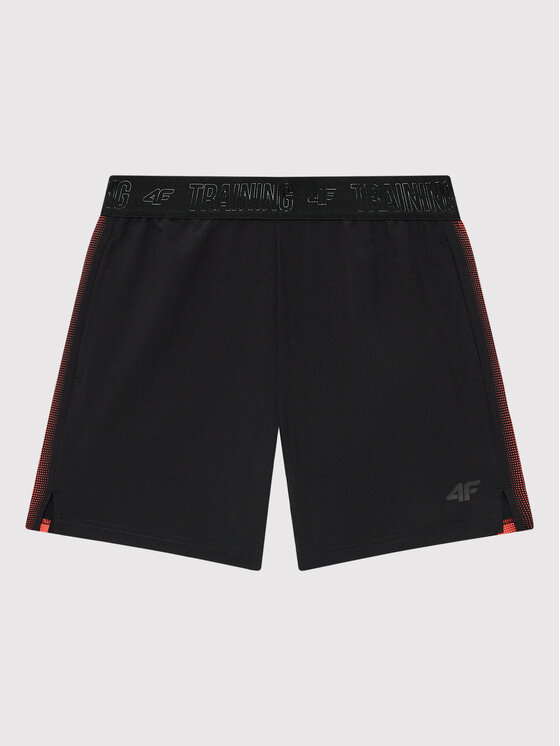 4F 4F Športové kraťasy HJL22-JSKMTR002 Čierna Regular Fit