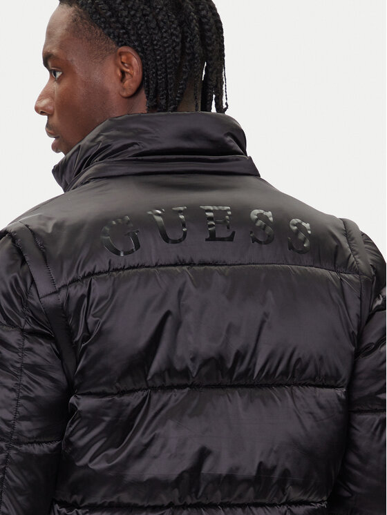Guess Guess Zimní bunda M5BL2L WGZF2 Černá Regular Fit