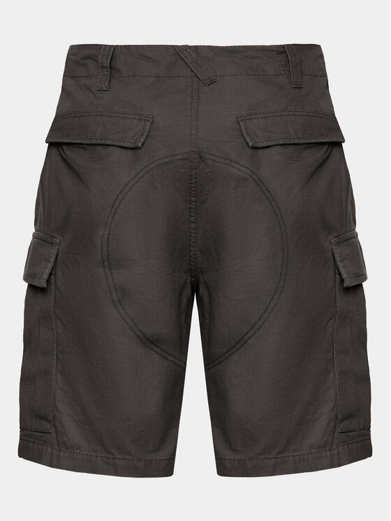 Element Element Pantalon scurți din material Legion Cargo ELYWS00103 Negru Regular Fit