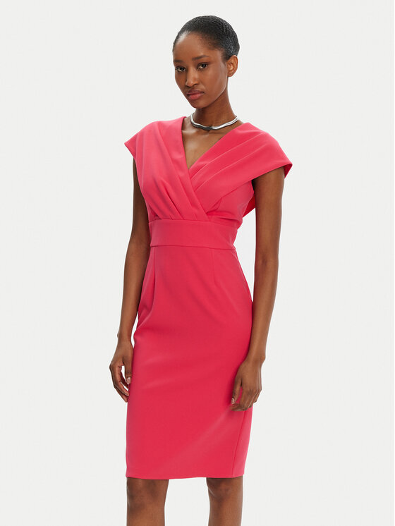 Rinascimento Rinascimento Sukienka koktajlowa CFC0122760003 Różowy Regular Fit