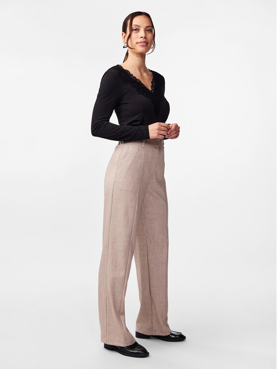 YAS YAS Bluzka Lori 26032834 Czarny Regular Fit