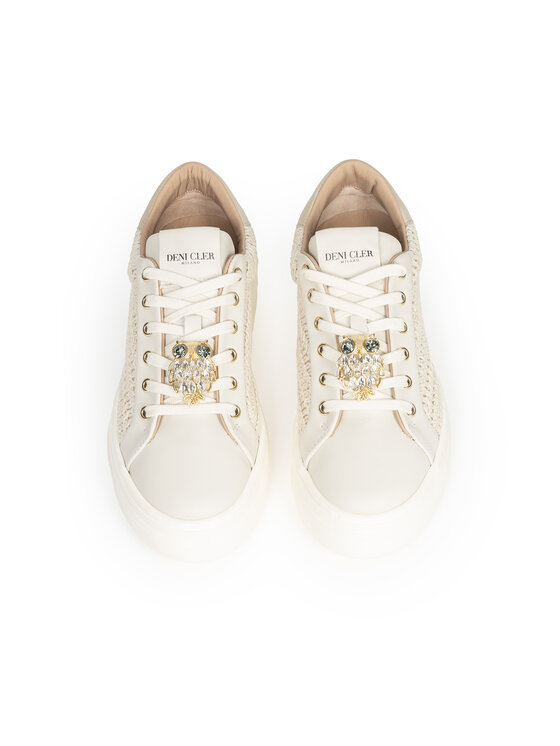 Deni Cler Milano Deni Cler Milano Sneakersy T-DC-B611-F2-77-12-1 Kremowy