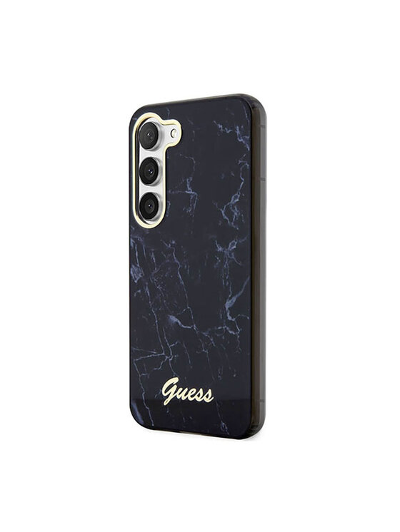 Guess Guess Etui na telefon Marble Collection Czarny