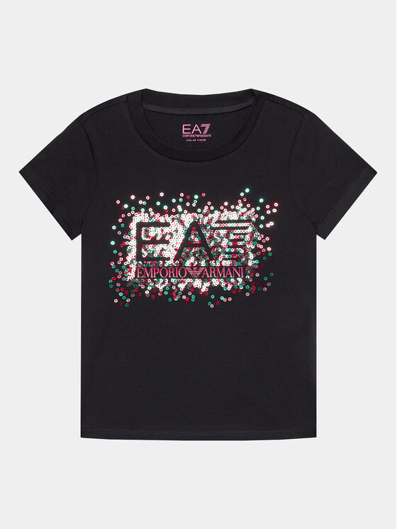 EA7 Emporio Armani EA7 Emporio Armani Marškinėliai 6RFT14 FJ2HZ 1200 Juoda Regular Fit