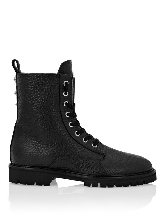 PHILIPP PLEIN PHILIPP PLEIN Šnurovacia obuv 1865 Čierna